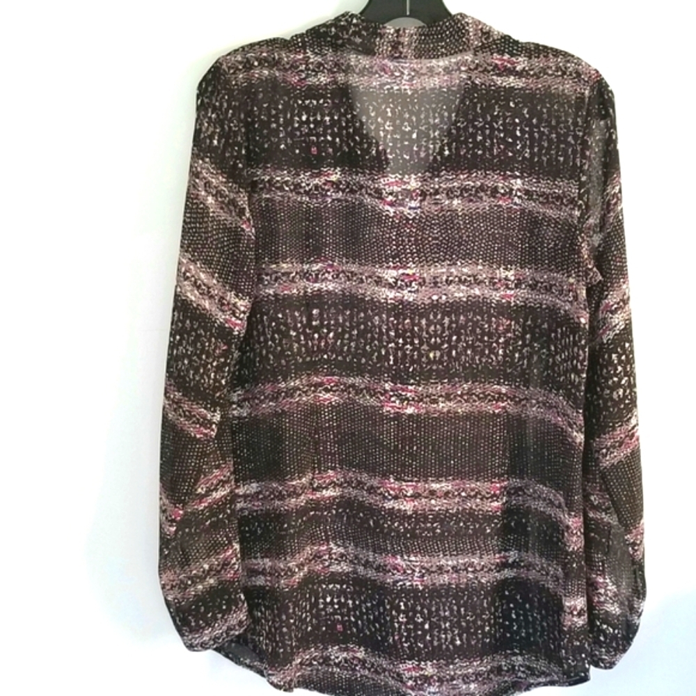 Cabi Snakeskin #3249 Button Down Polyester - image 1